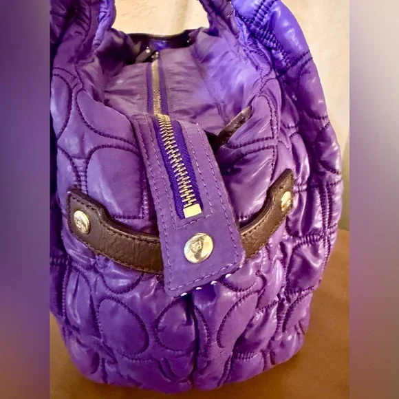 Kate Spade Purple Quilted Shoulder Bag - Picture 6 of 14